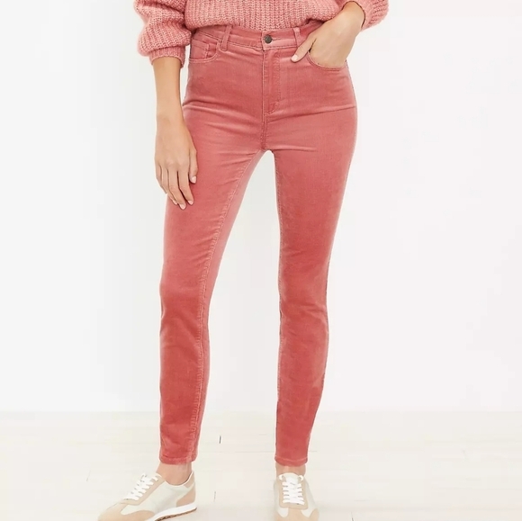 LOFT Pants - LOFT Skinny Pants in Corduroy, Color Pink Size 4/27
